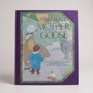 VTG CHILDRENS BOOMS ORIGINAL MOTHER GOOSE fairy tale picture hardcover books kid